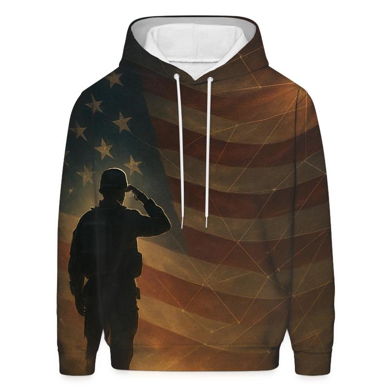 Dawn Sentinel Flag zip-up hoodies