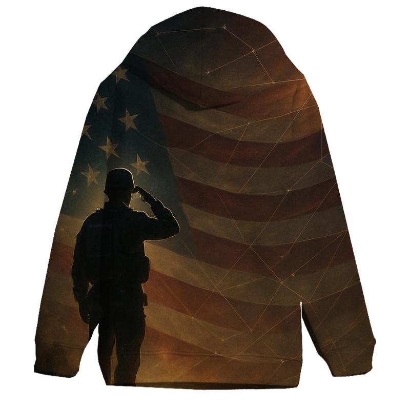 Dawn Sentinel Flag zip-up hoodies