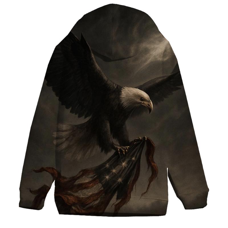 Eagle Over Honor Field embroidered hoodies