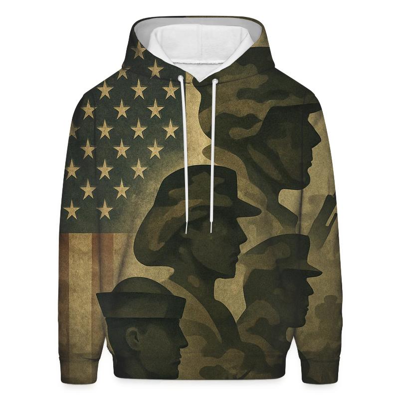 Camouflage Flag Fusion custom hoodies