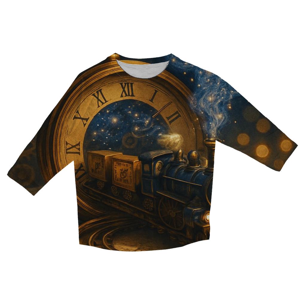 Luminous Train Mechanism fashion 3/4 sleeve shirts