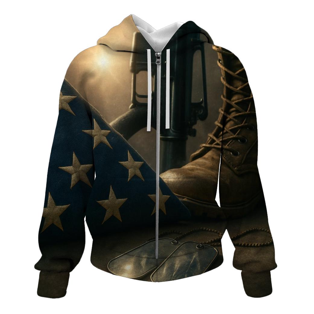 Folded Valor Still Life printed hoodies