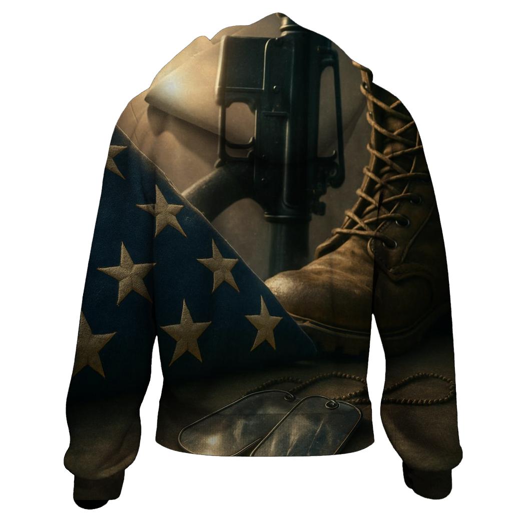 Folded Valor Still Life printed hoodies