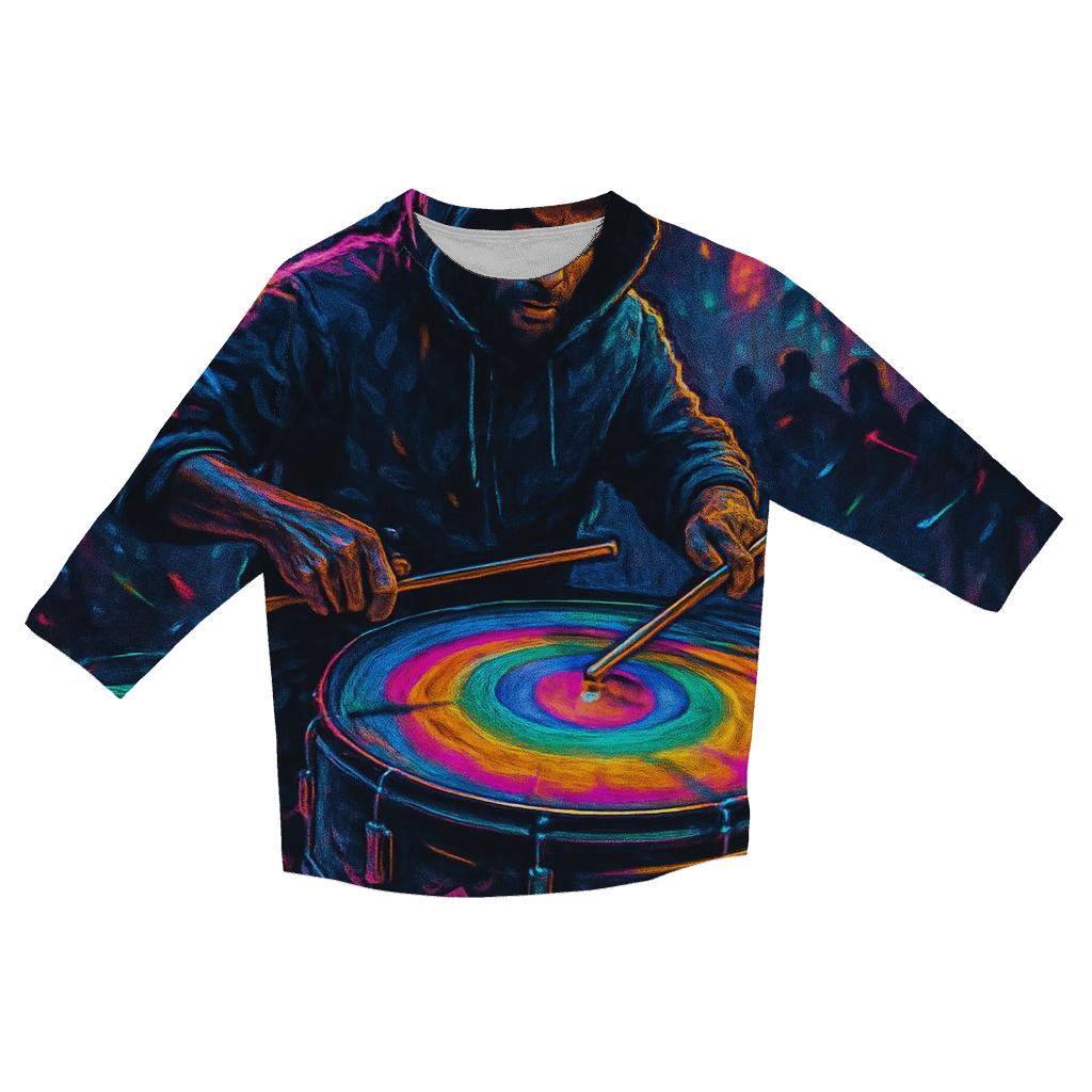 Prism Street Drummer designer 3/4 sleeve blouses
