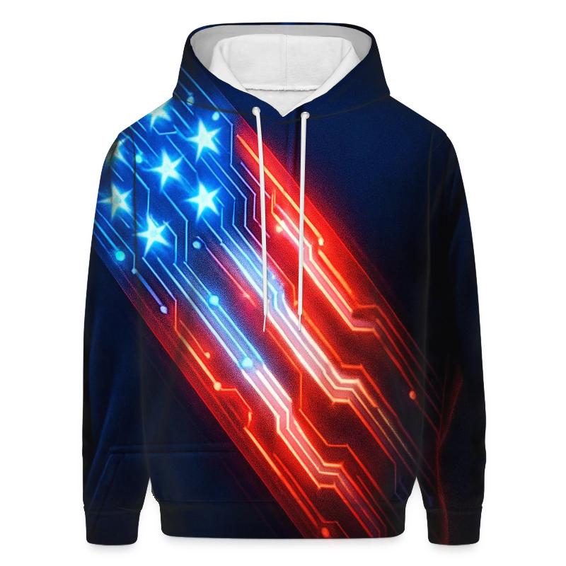 Neon Liberty Circuit hoodie designs