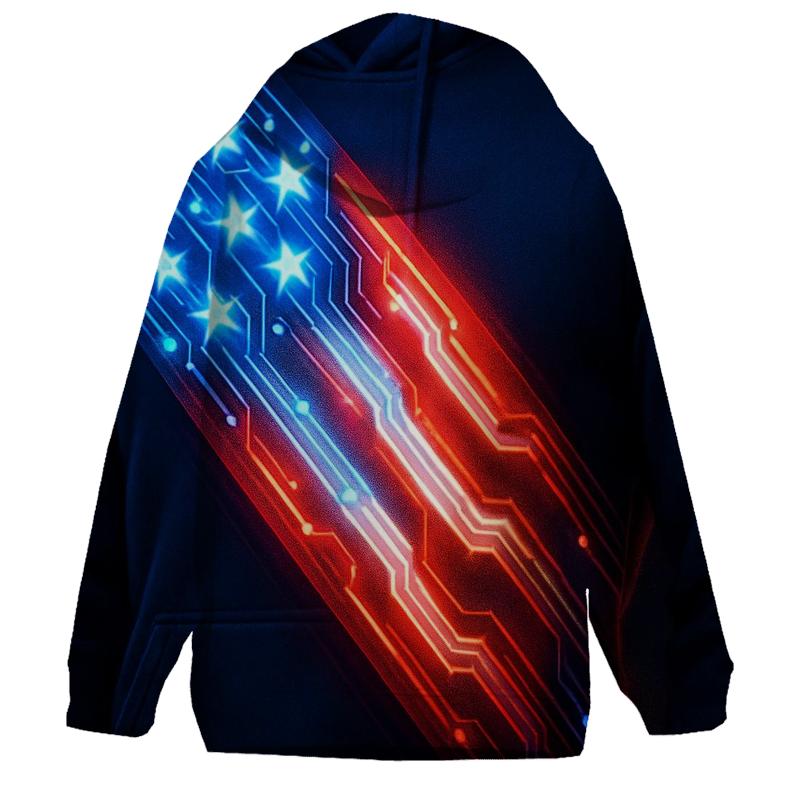 Neon Liberty Circuit hoodie designs