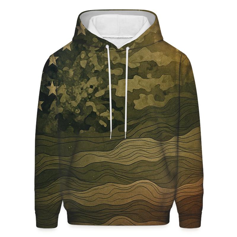 Camo Starfield Merge graphic hoodies