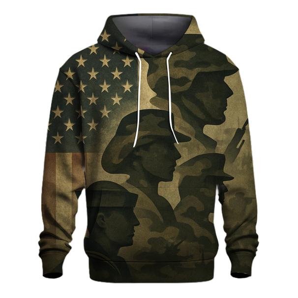 Camouflage Flag Fusion printed hoodies