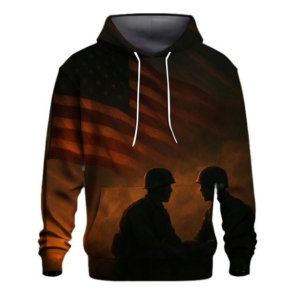 Last Watch At Sundown embroidered hoodies