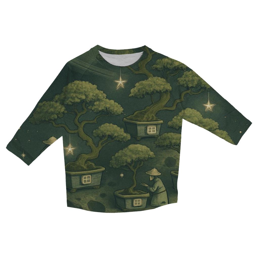 Meteoric Bonsai Garden fashion 3/4 sleeve shirts