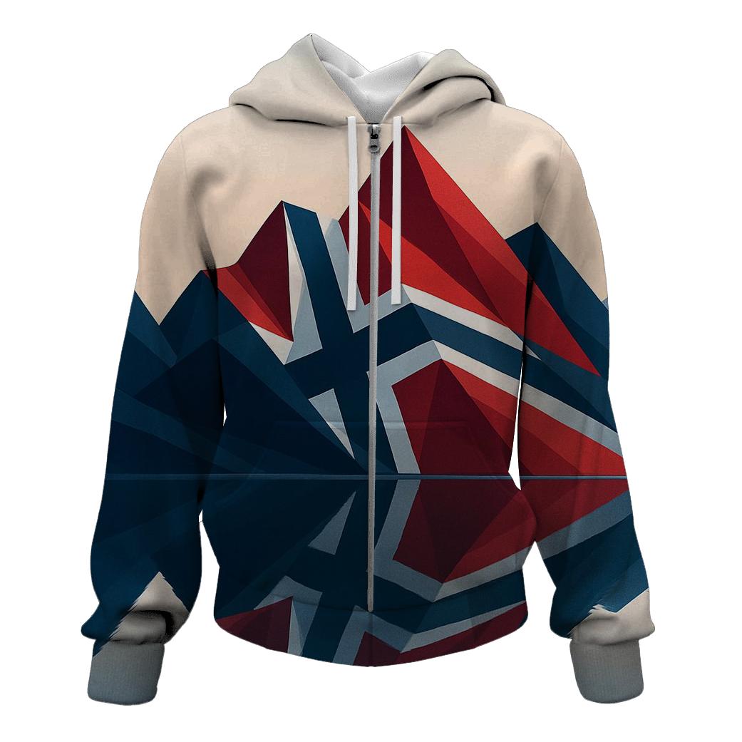 Nordic Fjord Fold premium hoodies
