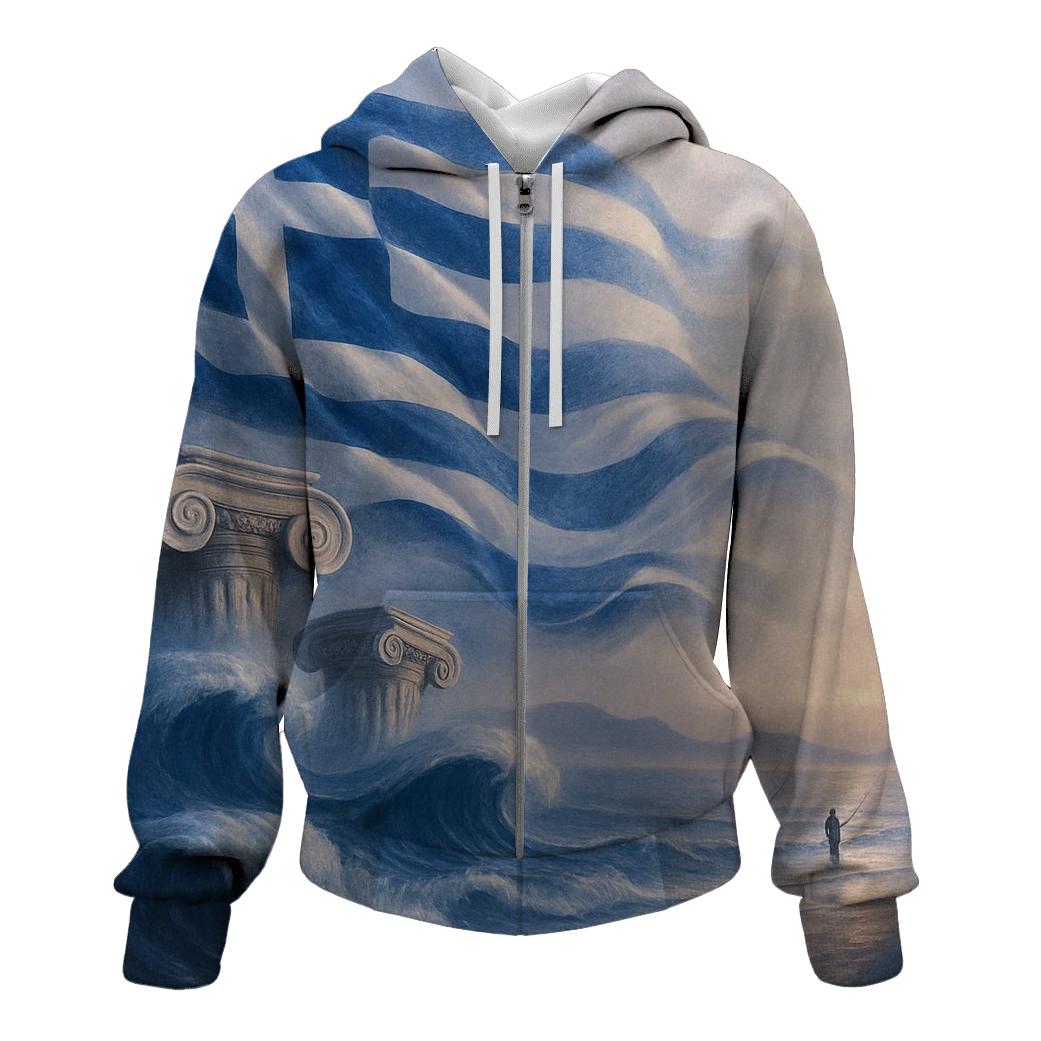Aegean Wave Cloth hoodies fashion