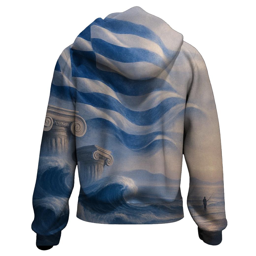 Aegean Wave Cloth hoodies fashion