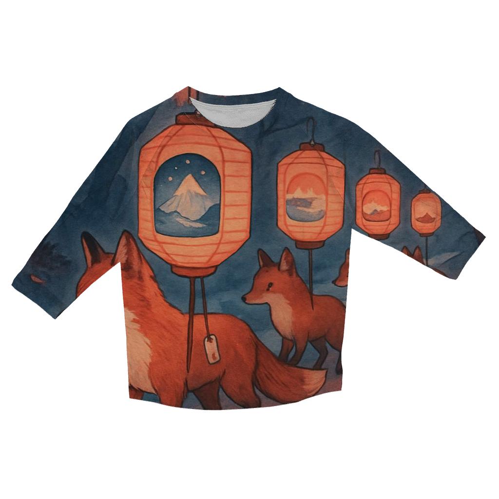 Paper Lantern Fox Caravan custom 3/4 sleeve shirts