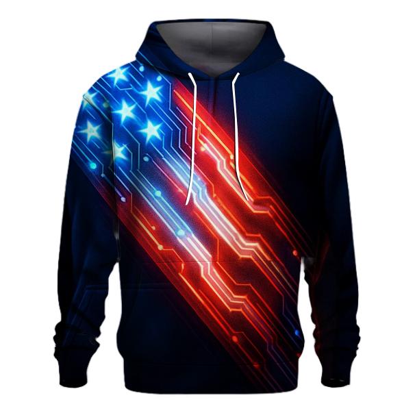 Neon Liberty Circuit hoodie designs