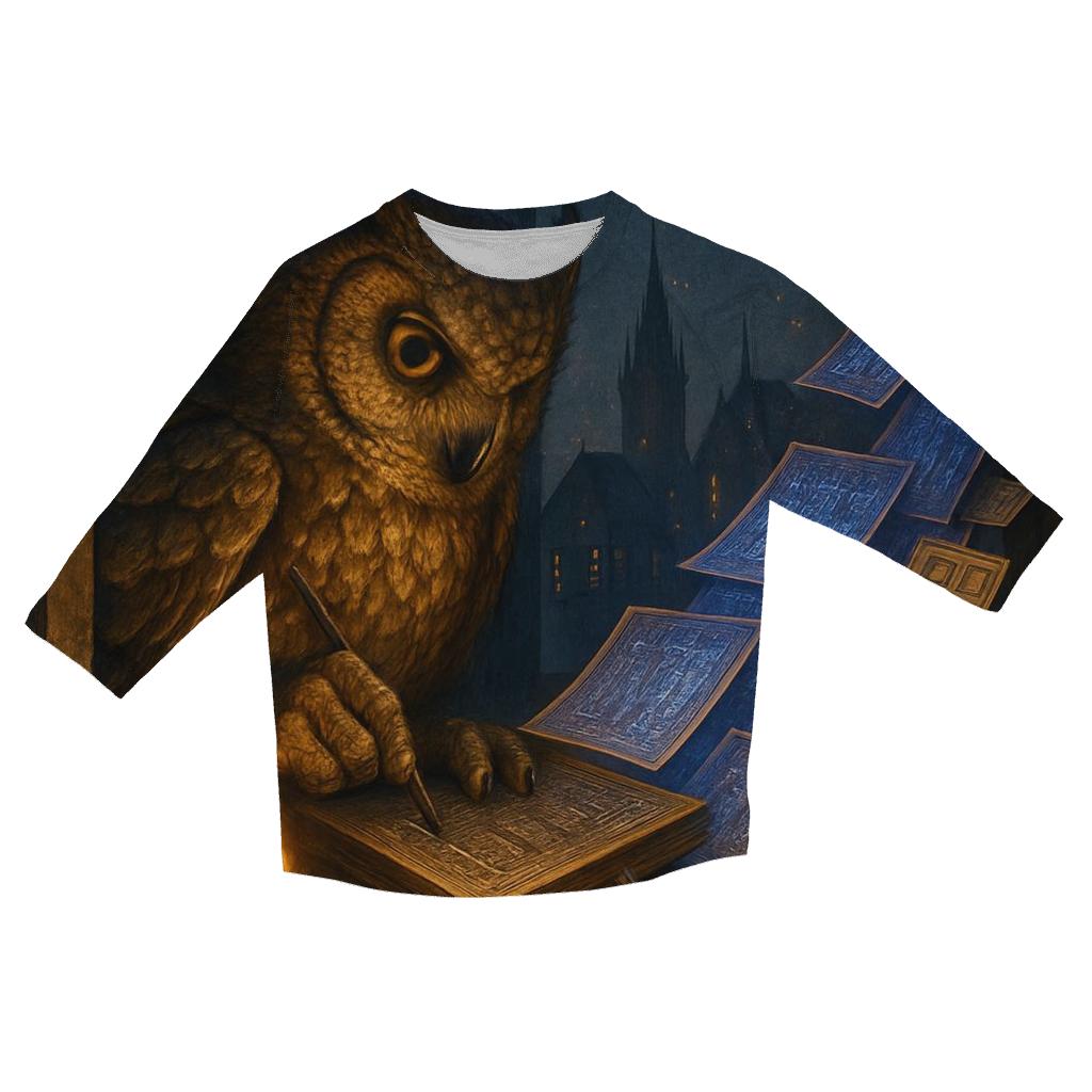 Ironwood Scribe Owl custom 3/4 sleeve shirts