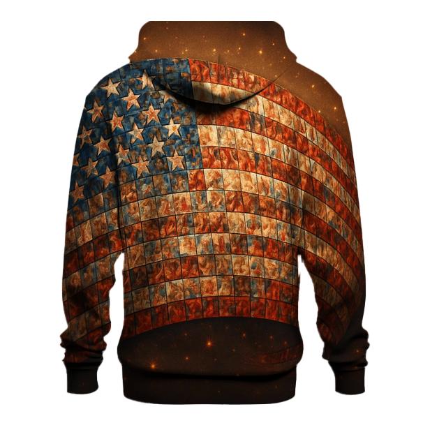 Patriotic Wave Mosaic hoodies fashion