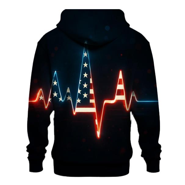 Freedom Pulse Flag hoodie styles
