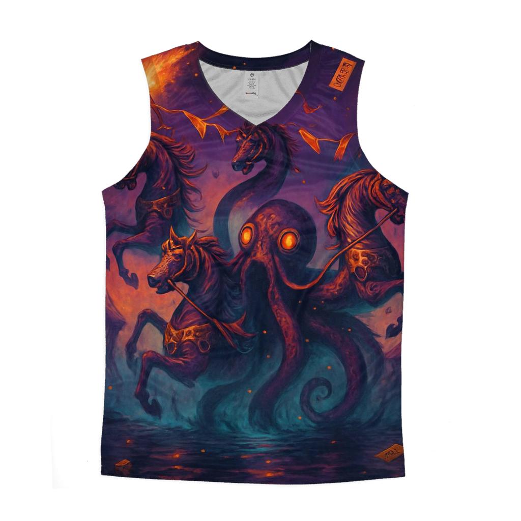 Warped Carnival Kraken casual summer tank tops