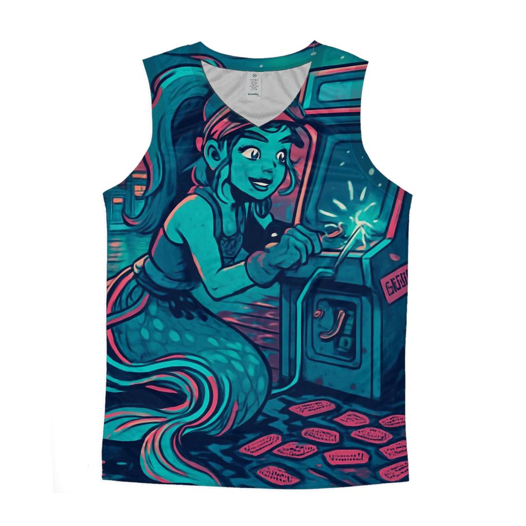 Arcade Mermaid Mechanic sports performance tank tops