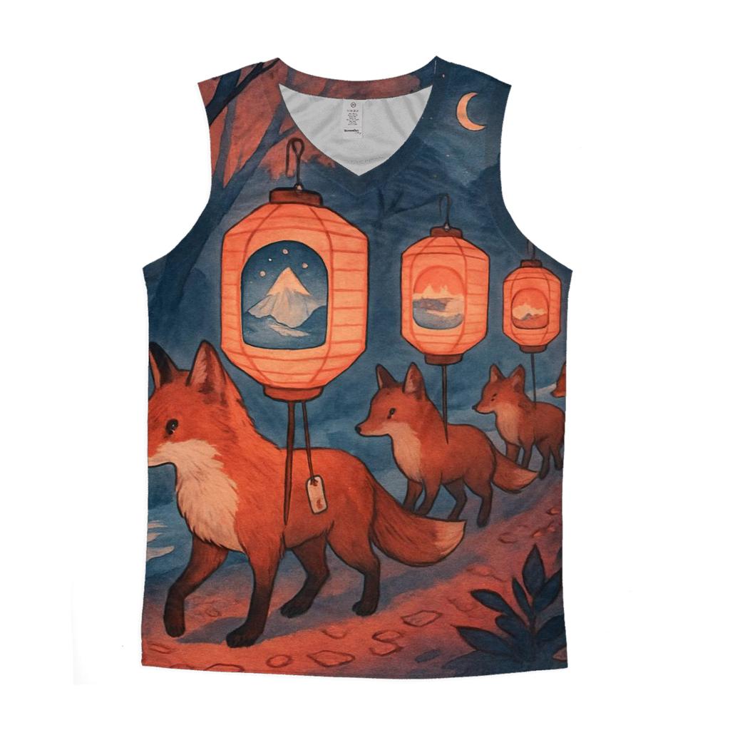 Paper Lantern Fox Caravan cotton sleeveless tops