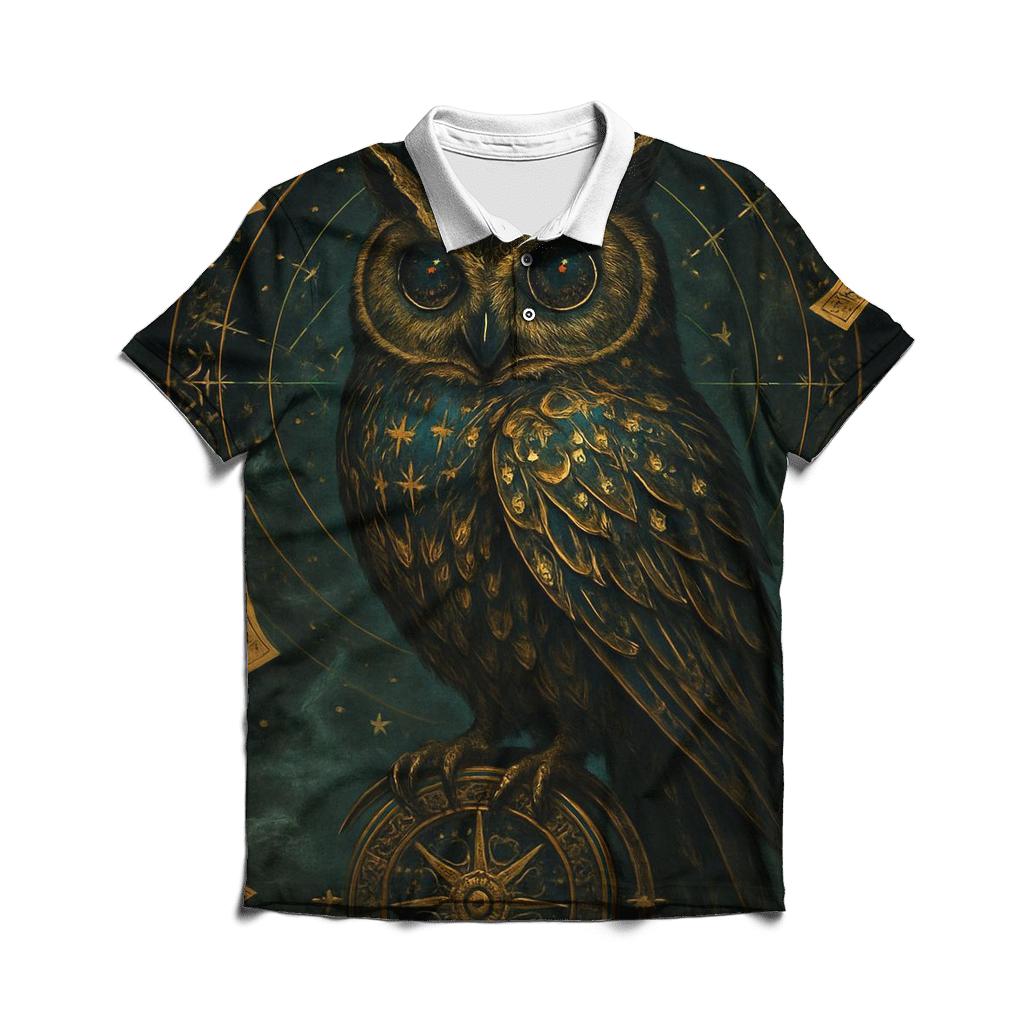 Gilded Night Owl Oracle classic pique polos
