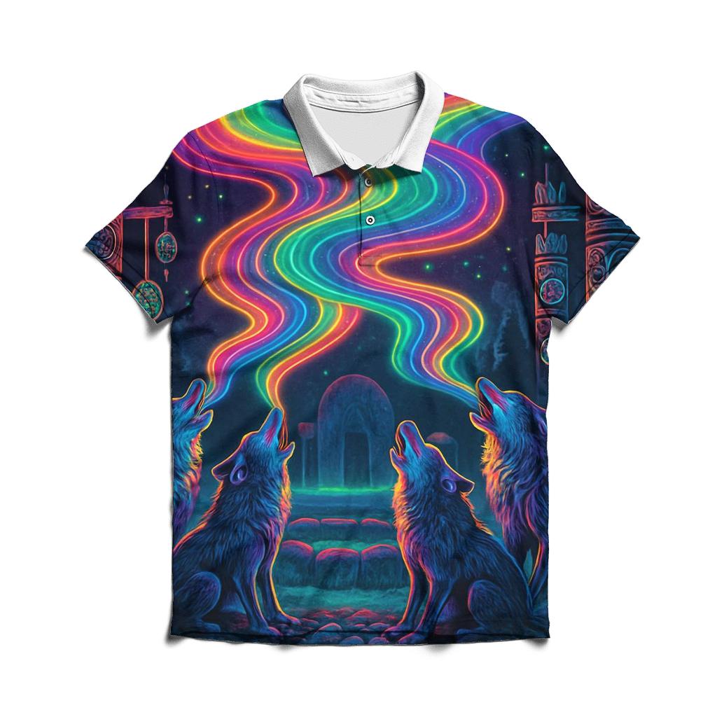 Chromatic Wolf Choir custom polo shirts