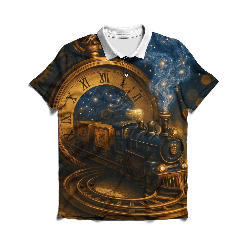 Luminous Train Mechanism designer slim fit polos