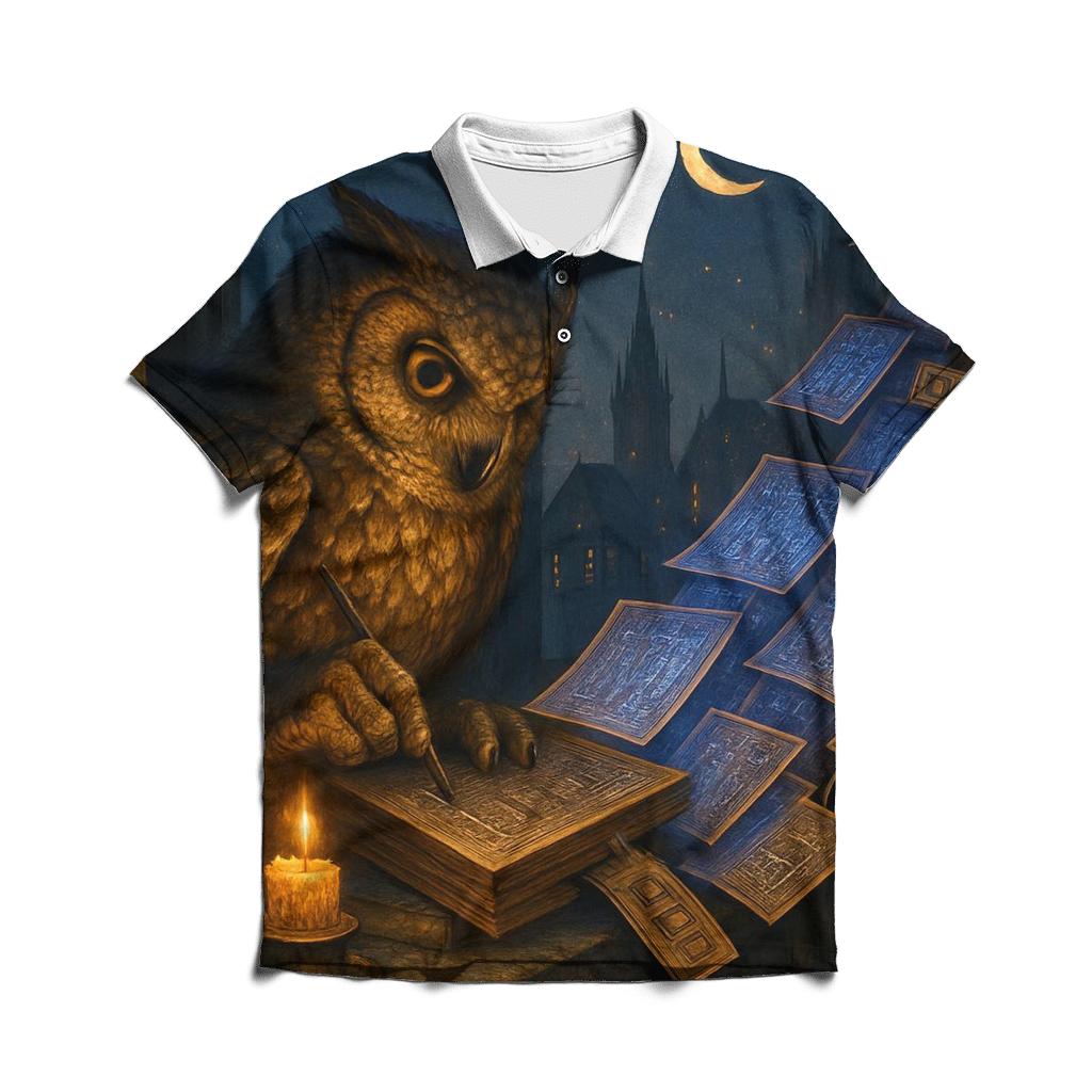 Ironwood Scribe Owl classic pique polos