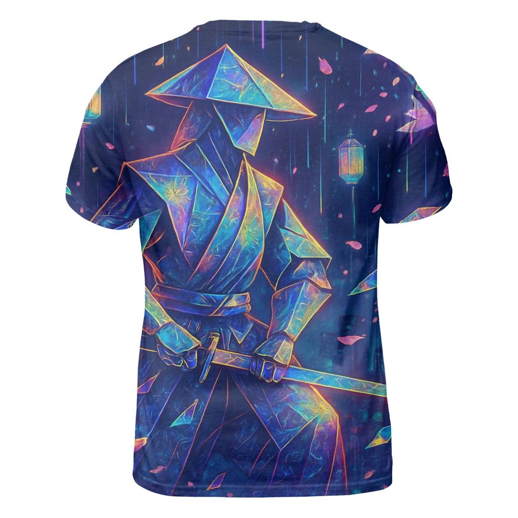 Neon Paper Crane Samurai personalized full print shirts