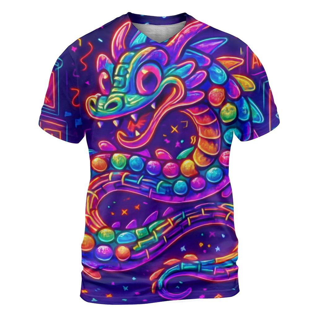 Candy Circuit Dragon designer pattern shirts