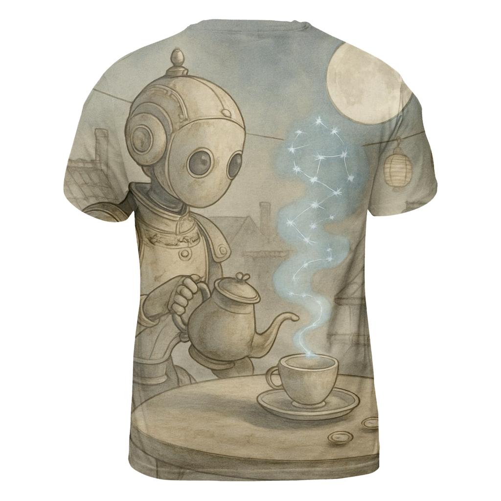 Moonlit Tea Automaton custom all-over print shirts