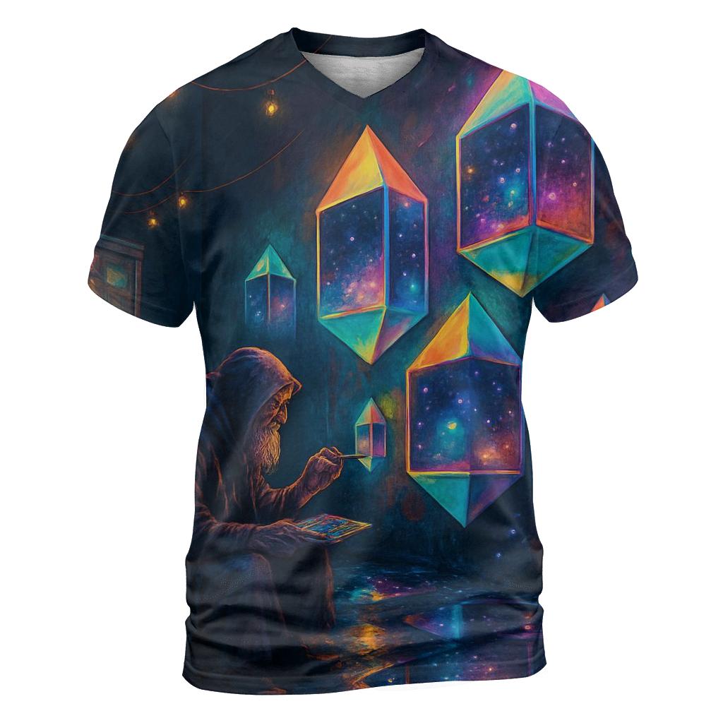 Prismatic Alley Hermit statement graphic shirts