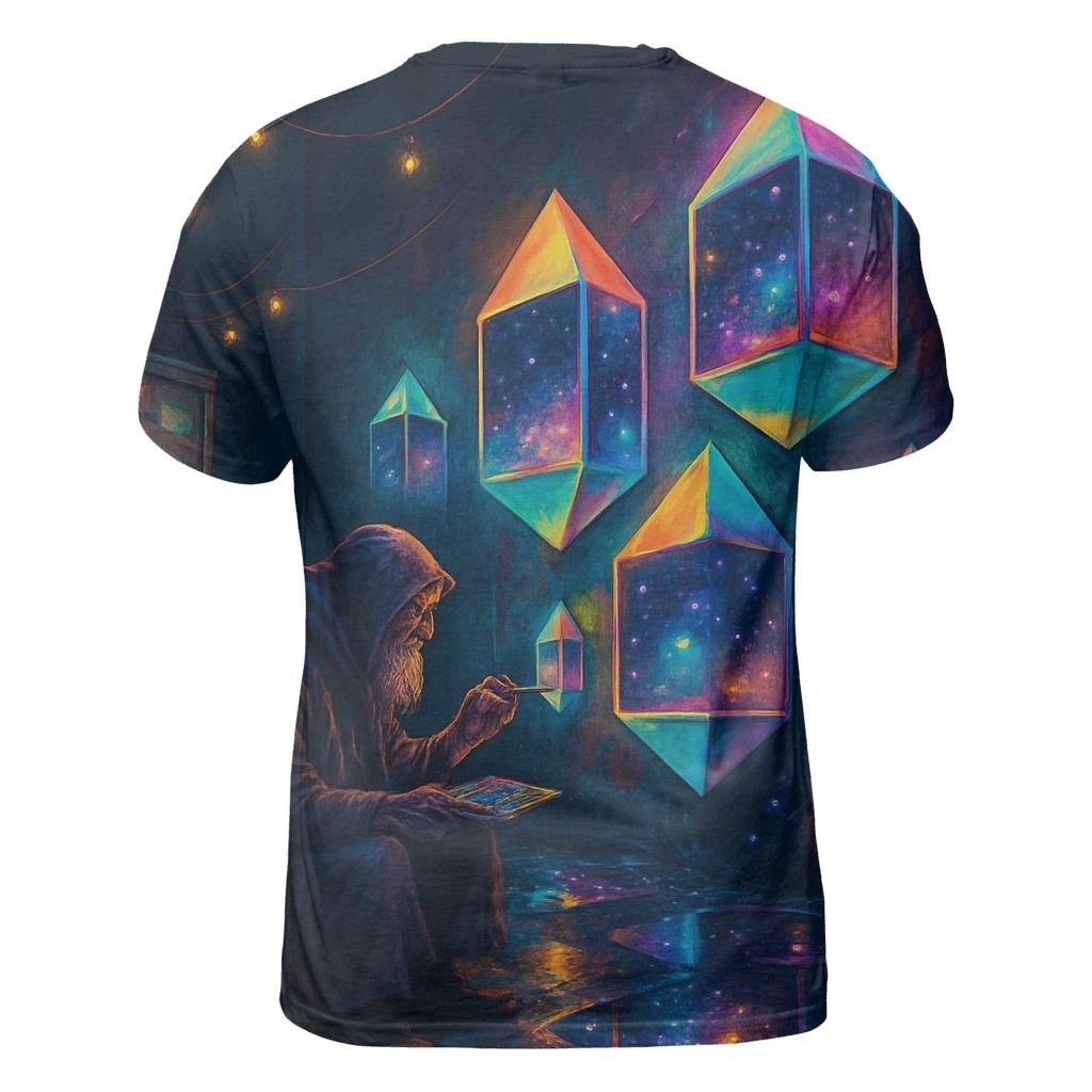 Prismatic Alley Hermit statement graphic shirts