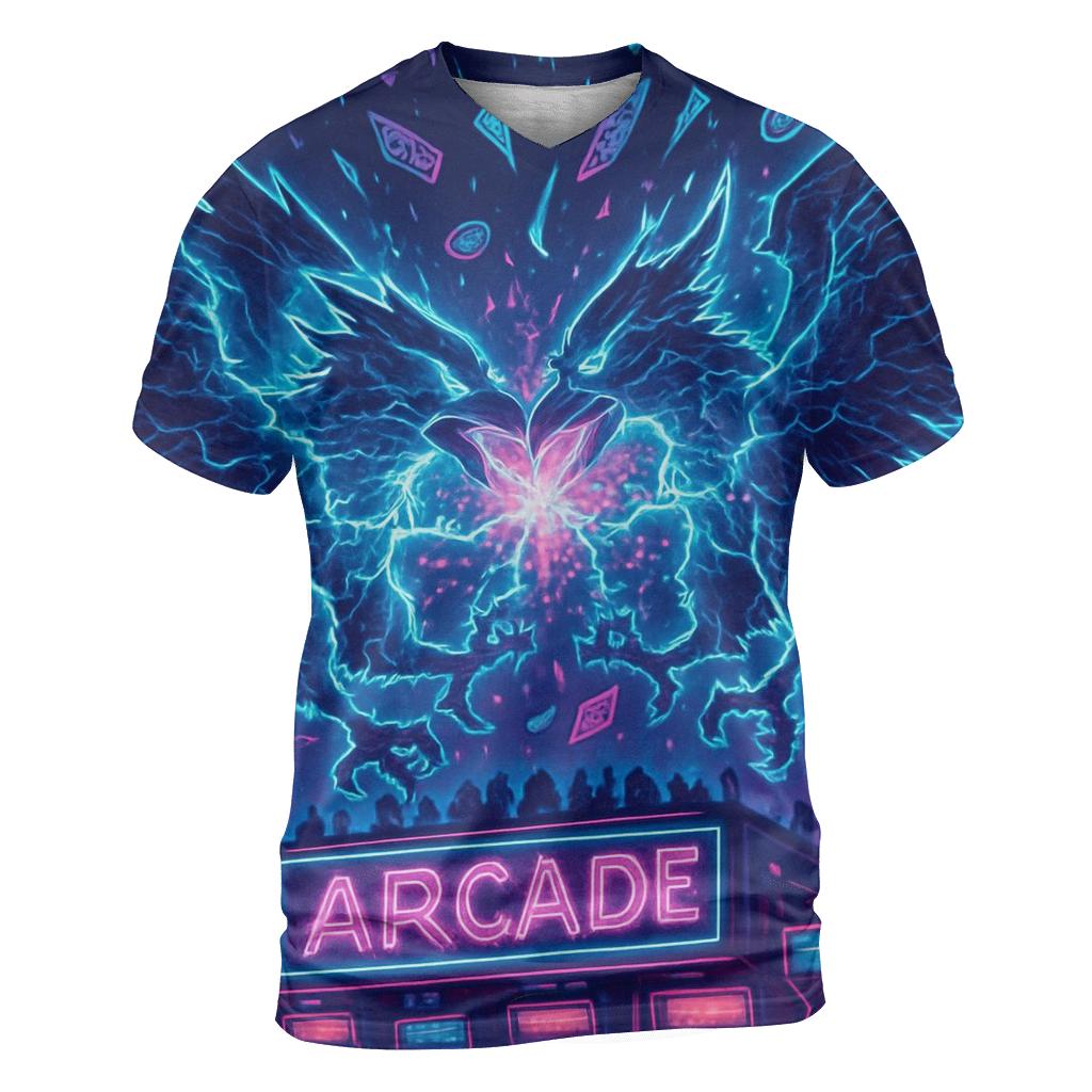 Thunderbird Arcade Duel artistic all-over print tops