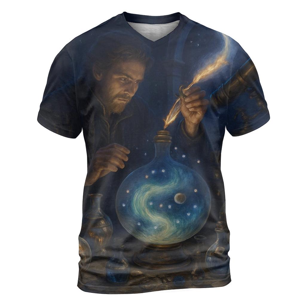 Comet Tail Alchemist creative print fashion shirts