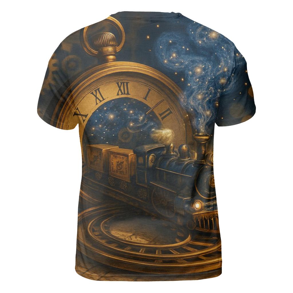 Luminous Train Mechanism statement graphic shirts