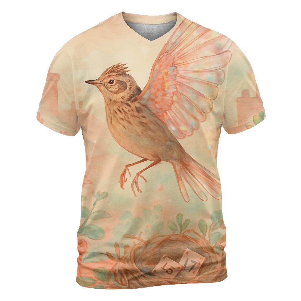 Glasswing Skylark statement graphic shirts