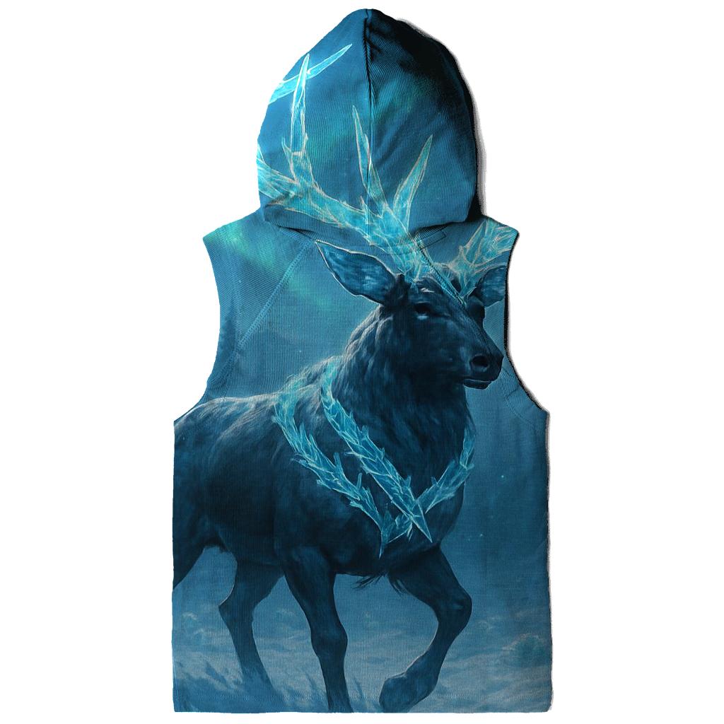 Frostbound Neon Elk premium hoodies