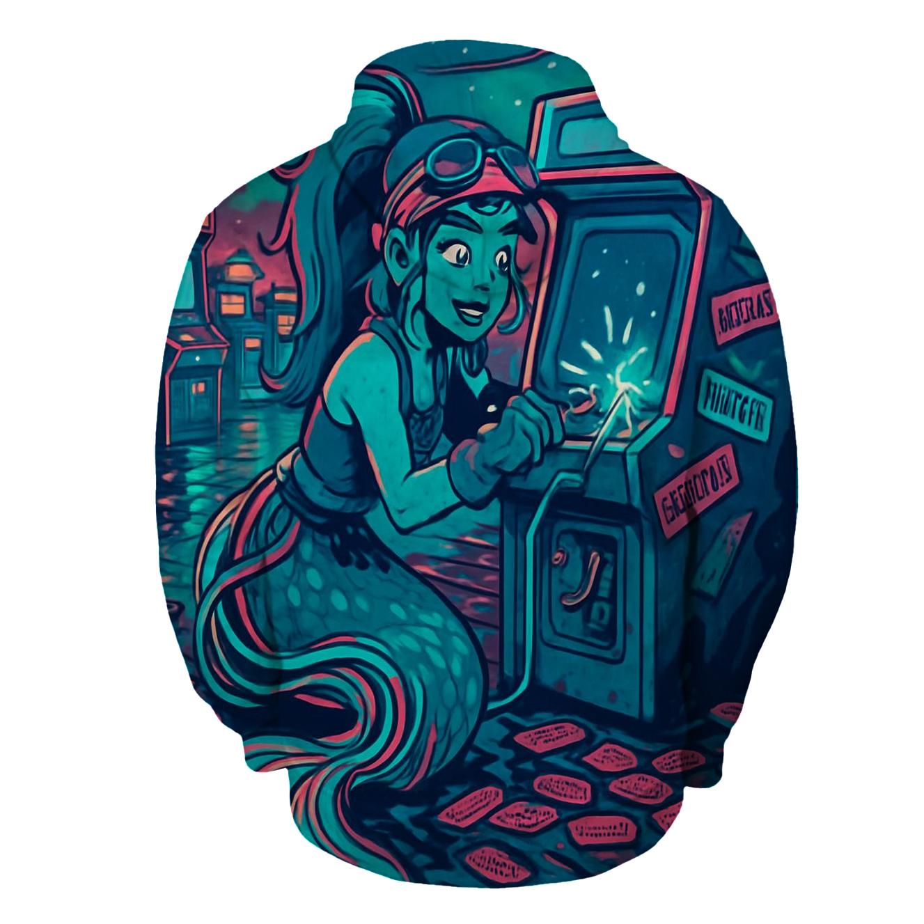 Arcade Mermaid Mechanic custom hoodies