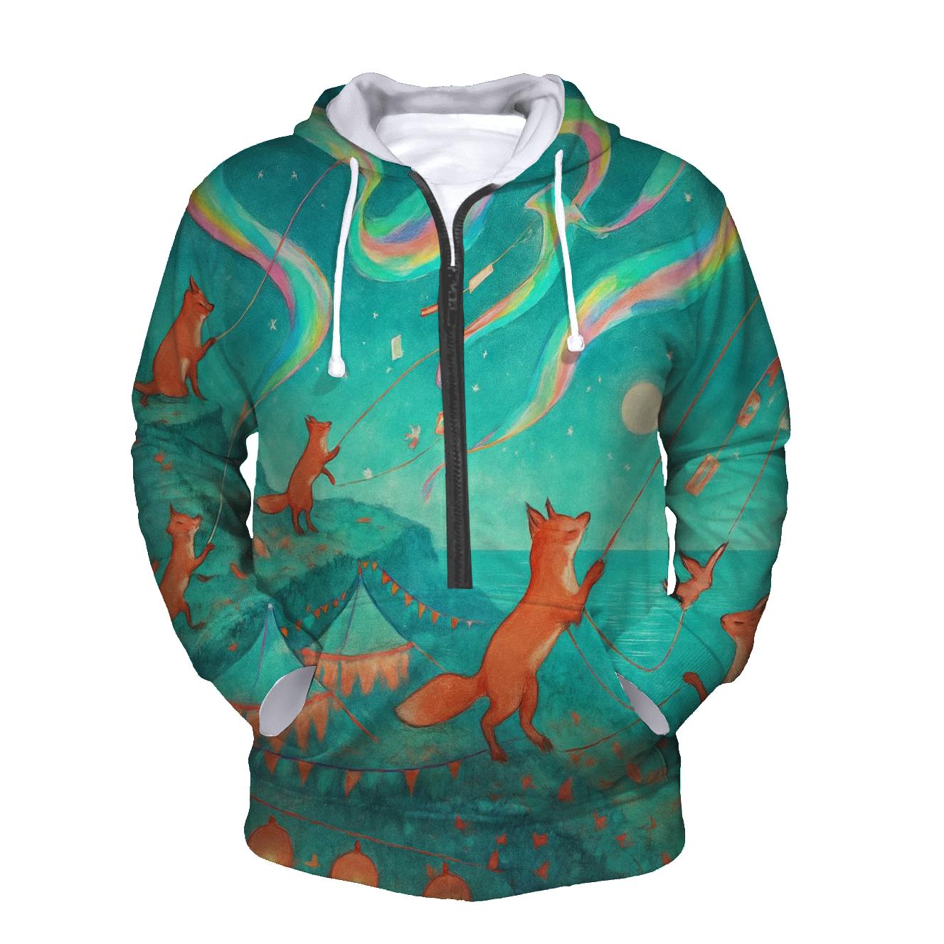 Aurora Kite Foxes hoodie designs