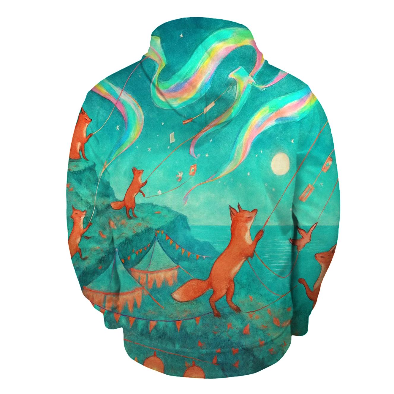 Aurora Kite Foxes hoodie designs