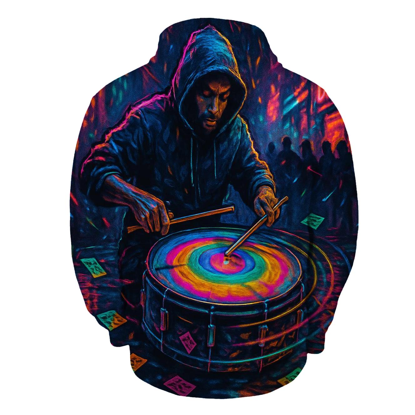 Prism Street Drummer premium hoodies