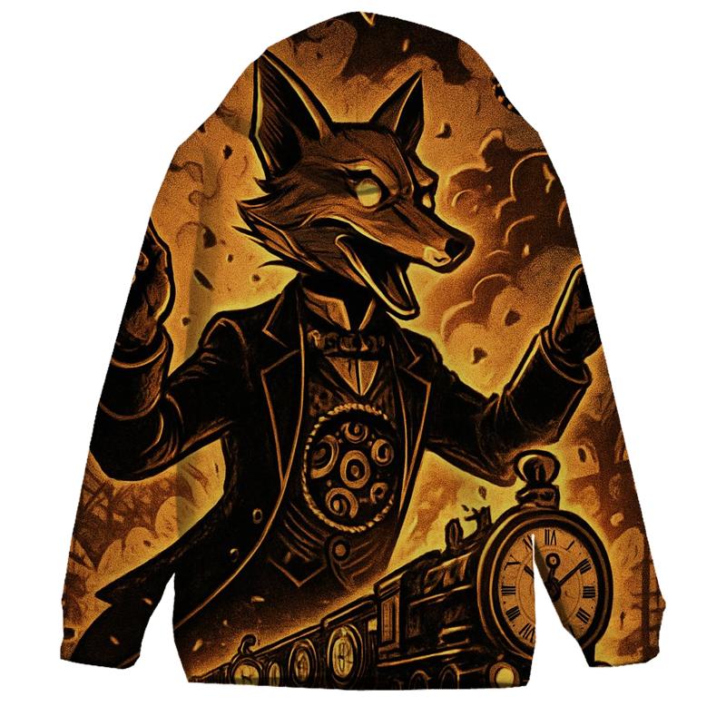 Clockwork Fox Conductor graphic hoodies