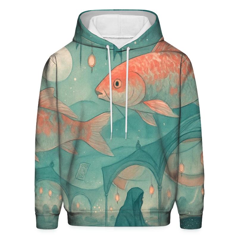 Moon Bazaar Koi Caravan designer hoodies