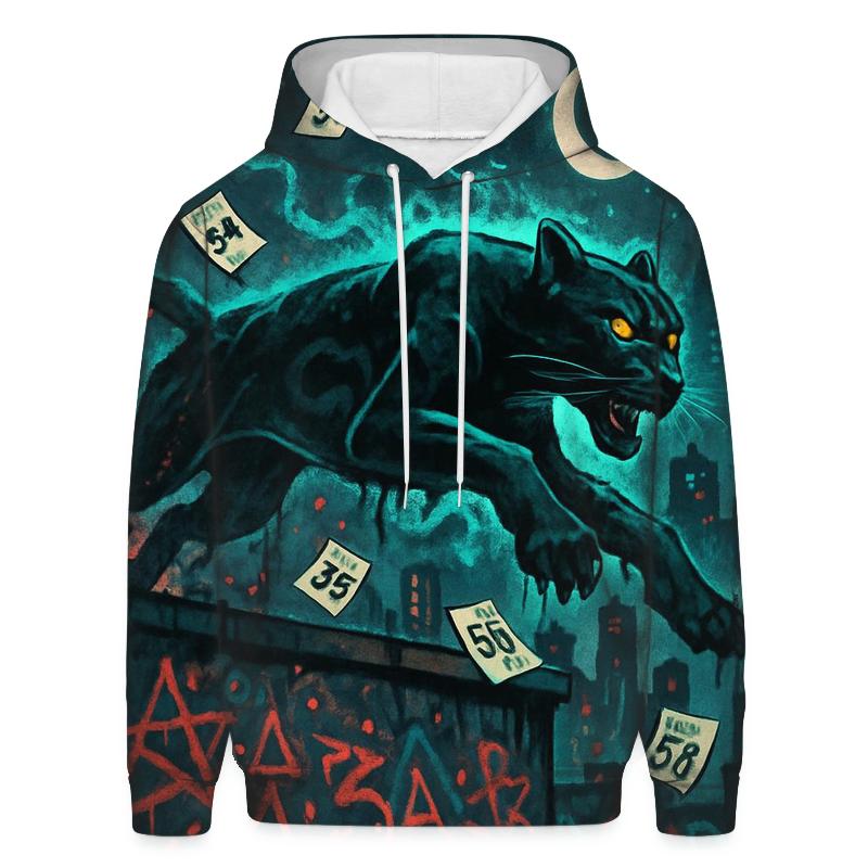 Graffiti Cloud Panther premium hoodies