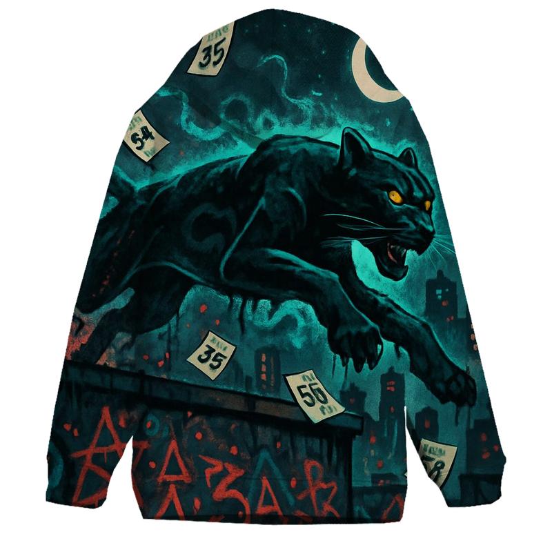 Graffiti Cloud Panther premium hoodies