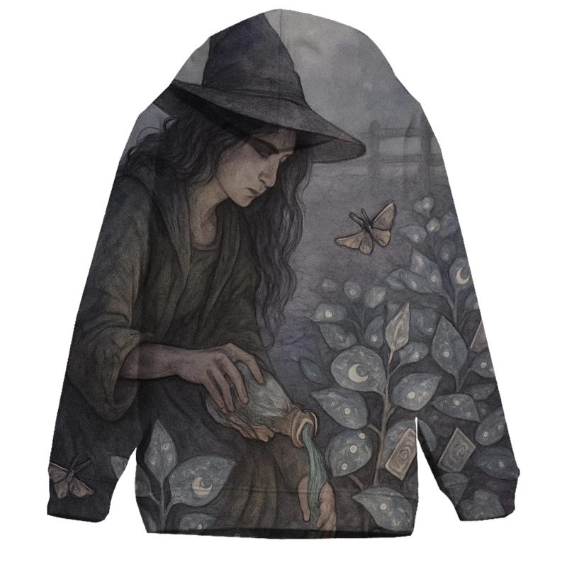 Silvervine Hedge Witch printed hoodies