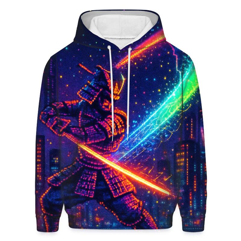 Pixel Samurai Aurora printed hoodies