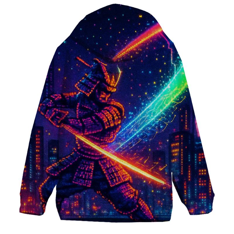Pixel Samurai Aurora printed hoodies